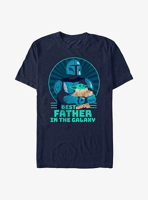 Star Wars The Mandalorian Best Father Galaxy T-Shirt