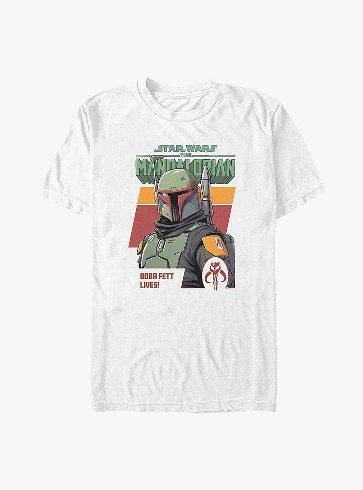 Star Wars The Mandalorian Boba Fett Lives T-Shirt