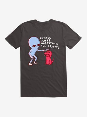 Strange Planet Please Cease Ingesting All Objects T-Shirt