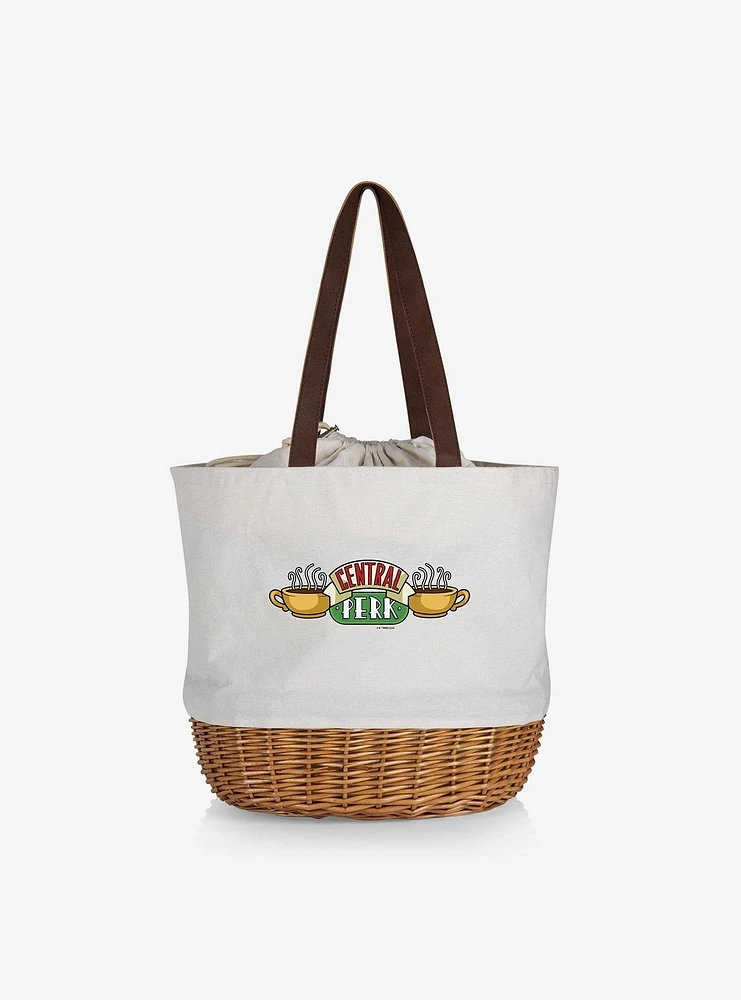 Friends Central Perk Canvas Willow Basket Tote