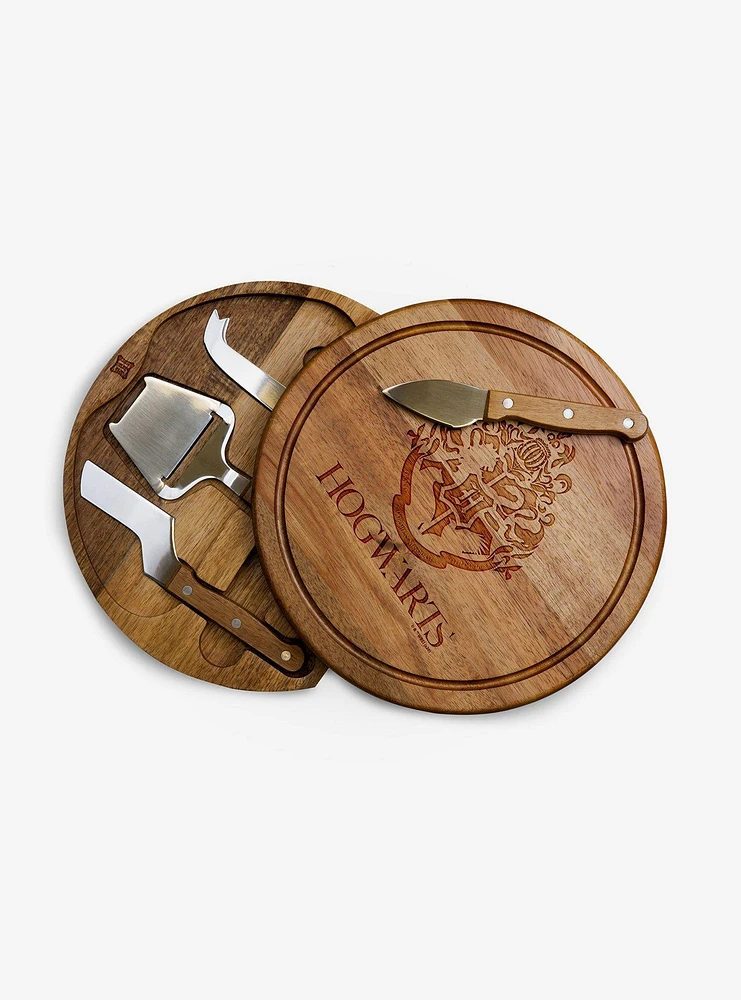 Harry Potter Hogwarts Acacia Cheese Board & Tools Set