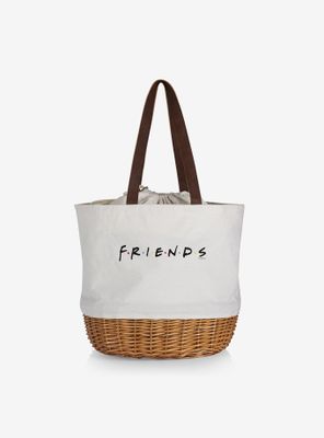 Friends Canvas Willow Basket Tote
