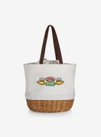 Friends Central Perk Canvas Willow Basket Tote