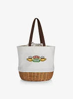 Friends Central Perk Canvas Willow Basket Tote