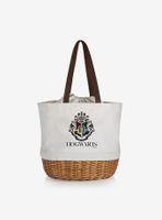 Harry Potter Hogwarts Canvas Willow Basket Tote