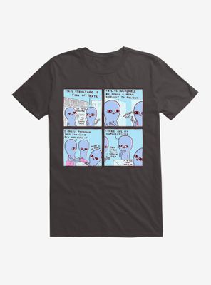 Strange Planet Structure Full Of Texts T-Shirt