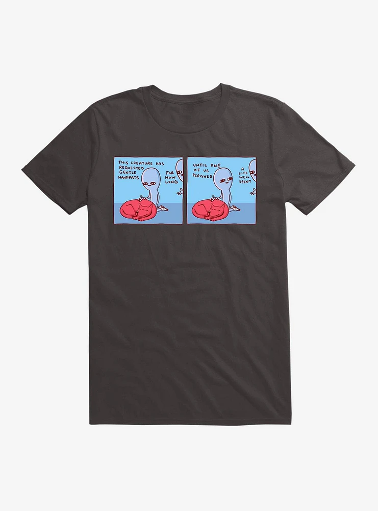 Strange Planet 2 Panel Gentle Handpats T-Shirt