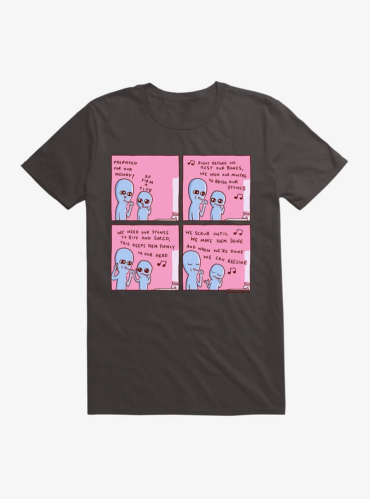 Strange Planet Mouth Stone Melody T-Shirt