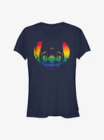 Disney Lilo & Stitch Face Rainbow Pride T-Shirt