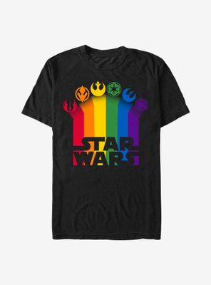 Star Wars Pride Icon Trails Logo T-Shirt