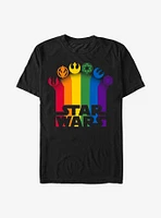 Star Wars Pride Icon Trails Logo T-Shirt