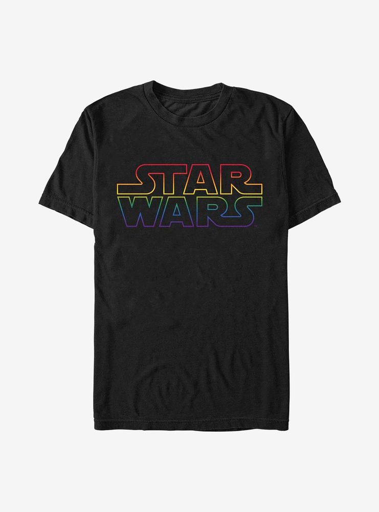 Star Wars Pride Outline Rainbow T-Shirt