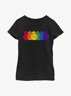 Star Wars Pride BB-8 Rainbows Logo Youth T-Shirt