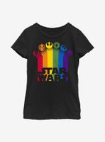 Star Wars Pride Icon Trails Logo Youth T-Shirt