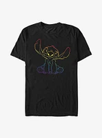 Disney Stitch Rainbow Pride T-Shirt