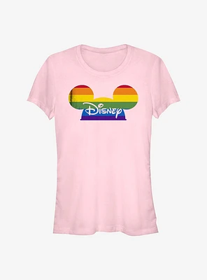 Disney Mickey Mouse Rainbow Pride Hat T-Shirt