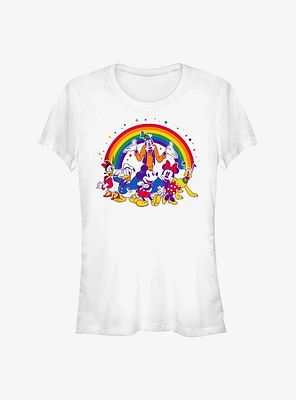 Disney Mickey Mouse Group Rainbow Pride T-Shirt