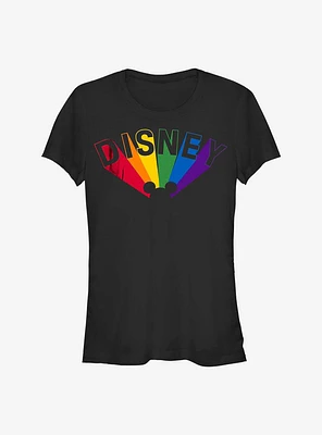 Disney Mickey Mouse Logo Prism Rainbow Ears T-Shirt