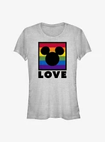 Disney Mickey Mouse Love Rainbow Box T-Shirt