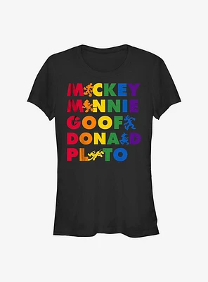 Disney Mickey Mouse Rainbow Friends T-Shirt