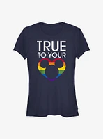 Disney Mickey Mouse True To Your Heart Rainbow T-Shirt