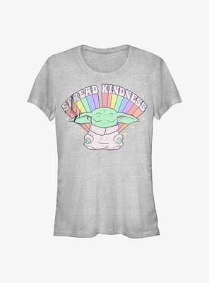 Star Wars The Mandalorian Child Rainbow Spread Kindness T-Shirt
