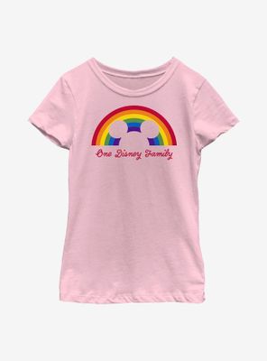 Disney Mickey Mouse Pride Rainbow Family Youth T-Shirt