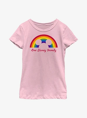 Disney Mickey Mouse Pride Rainbow Family Youth T-Shirt