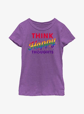 Disney Mickey Mouse Pride Happy Thoughts Youth T-Shirt