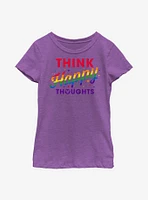 Disney Mickey Mouse Pride Happy Thoughts Youth T-Shirt