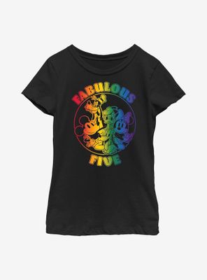 Disney Mickey Mouse Pride Five Youth T-Shirt