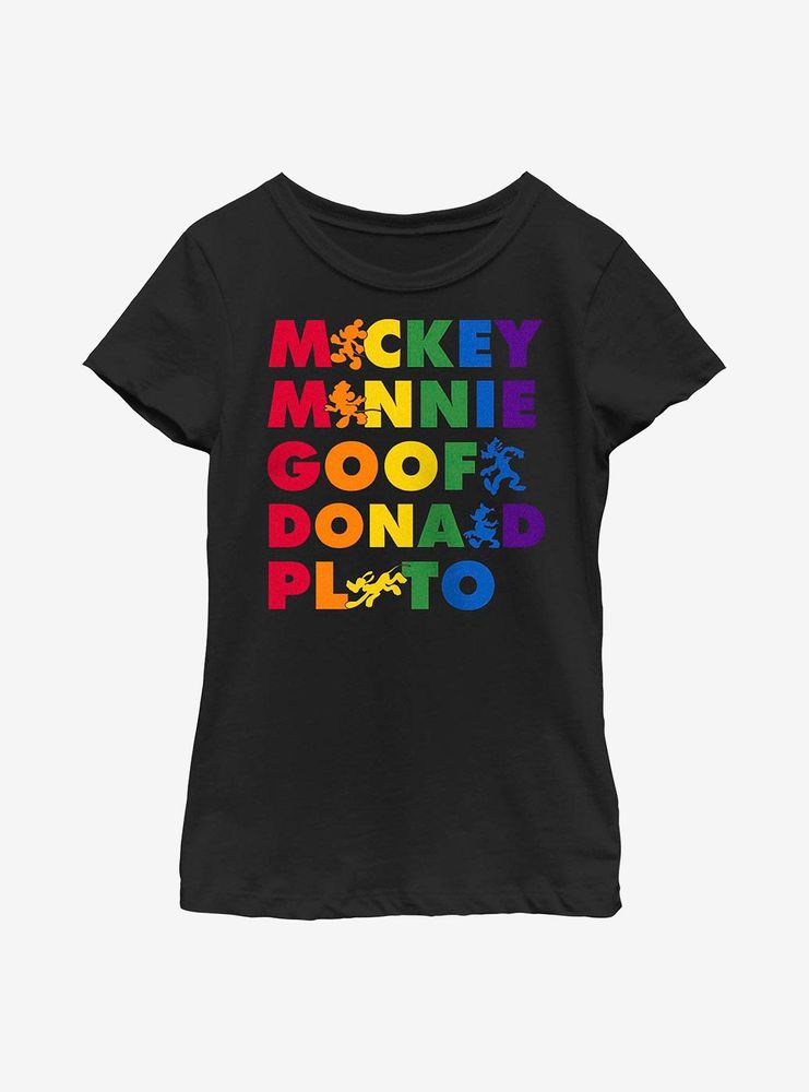 Disney Mickey Mouse Pride Friends Youth T-Shirt