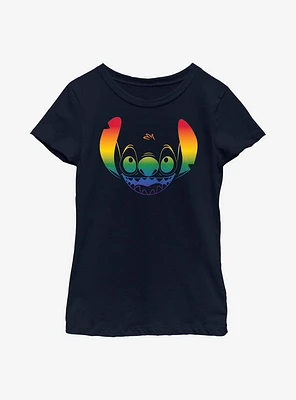 Disney Lilo And Stitch Pride Big Face Youth T-Shirt