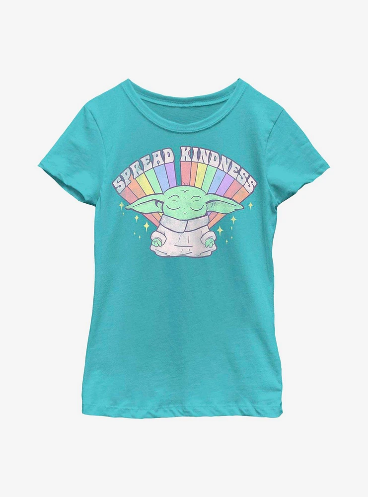 Star Wars The Mandalorian Pride Meditate Kindness Youth T-Shirt