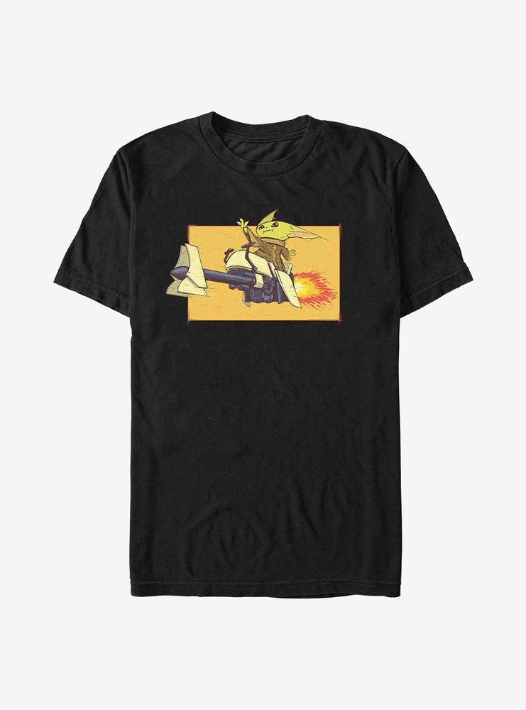 Star Wars The Mandalorian Speeder Bike Force T-Shirt