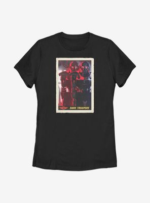 Star Wars The Mandalorian Dark Trooper Card Womens T-Shirt