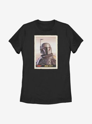 Star Wars The Mandalorian Fett Card Womens T-Shirt
