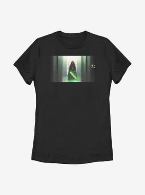 Star Wars The Mandalorian Lone Hero Womens T-Shirt