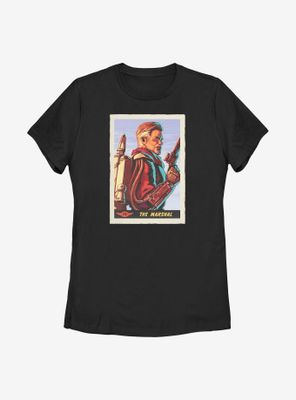 Star Wars The Mandalorian Marshal Card Womens T-Shirt