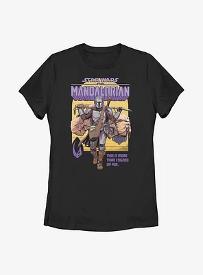 Star Wars The Mandalorian Signed Up Mando Womens T-Shirt