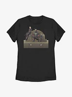 Star Wars The Mandalorian Throne Of Fett Womens T-Shirt