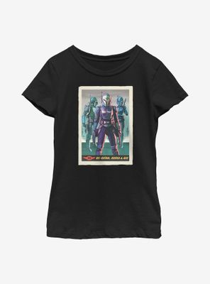 Star Wars The Mandalorian Bo-Katan & Co Card Youth Girls T-Shirt