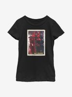 Star Wars The Mandalorian Dark Trooper Card Youth Girls T-Shirt