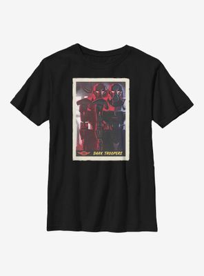 Star Wars The Mandalorian Dark Trooper Card Youth T-Shirt