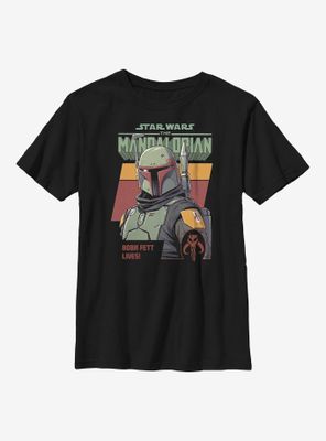 Star Wars The Mandalorian Fett Lives Youth T-Shirt