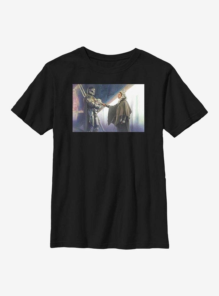 Star Wars The Mandalorian Goodbyes Youth T-Shirt