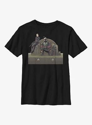 Star Wars The Mandalorian Throne Of Fett Youth T-Shirt
