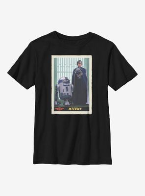 Star Wars The Mandalorian Training Begins Card Youth T-Shirt