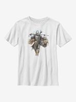 Star Wars The Mandalorian Walking Mando Youth T-Shirt