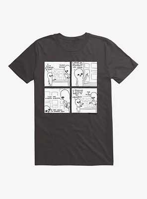 Strange Planet I Have Attempted Science Black And White T-Shirt